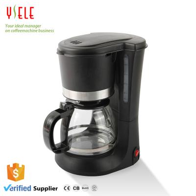 China Hotel America Coffee 1.218-12 Coffee Maker Electric Coffee Maker America Drip Jar Glass Filter Household Pod Cup Brew Machine for sale