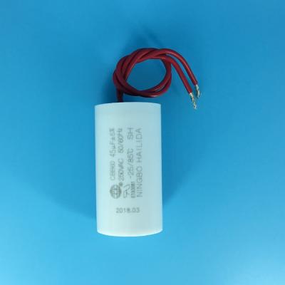 China AC ac motor / motor capacitor 45uf 450vac cbb60 for water pump 50-60hz for sale