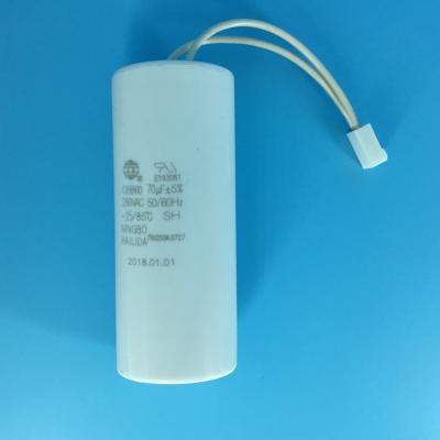 China AC / motor brand cbb60 Hailida boarding and handling motor run capacitor 65uf 250vac for sale