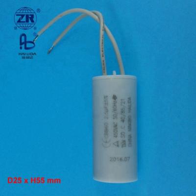 China ac capacitor 450v 2.5uf kondensator cbb60 / motor run motor boarding and handling en60252 1 for sale