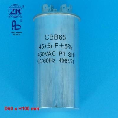 China Electric air conditioner cylinder shipping and handling p2 cbb65 ac motor run capacitor for sale