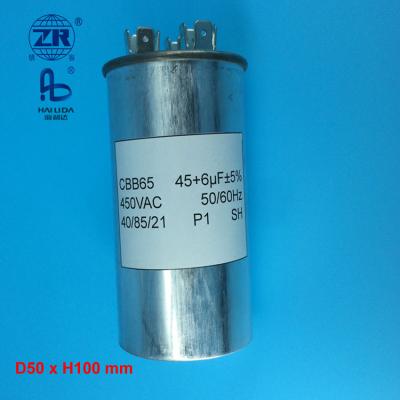 China air conditioner oil filled capacitor for sale the condensador cbb65 45+6 microfarads generador de gasolina for sale