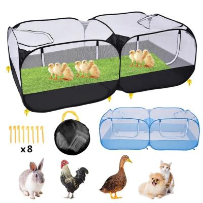 China Viable Small Foldable Outdoor Animal Barrier Pet Playpen Cage Playground Supplies for sale