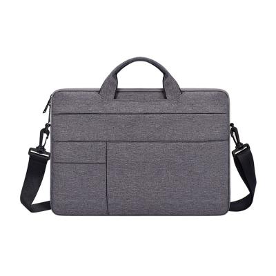 China Wholesale Waterproof Laptop Protector Polyester Jacquard Lecev Cork Leather Laptop Bag For Computer for sale