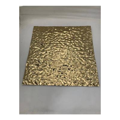 China Customized high-quality printed water ripple anti-oxidation water ripple stainless steel plate design Stainless steel water corrugated board for sale