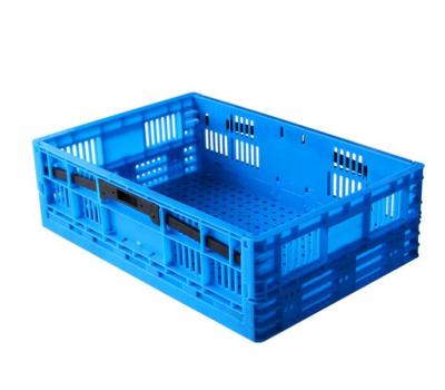 China Durable Industrial Foldable Storage Basket Fruit Crate Stackable Factory Turnover Boxes for sale