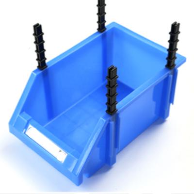 China Hardware Tools Storage Stacking Bins Plastic Storage Bin Warehouse Barrel for sale