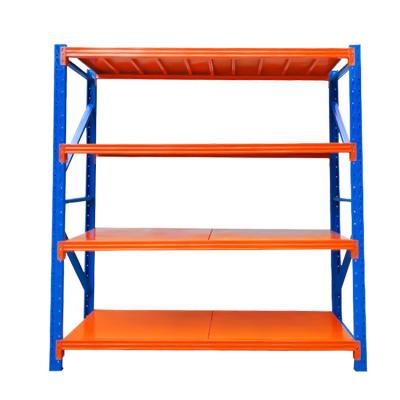 China Wholesale Shelf Storage Corrosion Protection Warehouse Rack Display Storage Rack Lightweight Medium Duty Heavy Duty Iron Rack for sale