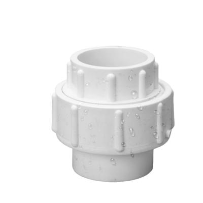 China PVC pipe fitting union with two plug ends. Equal for sale