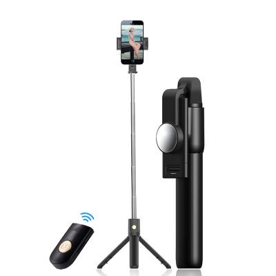 China Amazon K10 Portable Mobile Phone K10 Wireless Monopod Selfie Stick Built-in Tripod Flexible Flexible Hot Selling Stand With Remote for sale