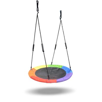 China Modern Round Rope Rainbow Saucer Outdoor Swing For Sale for sale