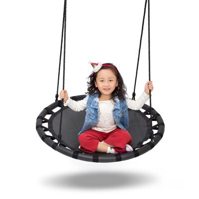 China New Fashion Traditional Designs Garden Child Outdoor Round Cloth Rope Swing Chair for sale