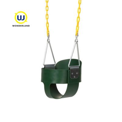 China Outdoor Swing Seat Playground Eva Material Hanging Half Bucket Toddler Swing Strong for sale