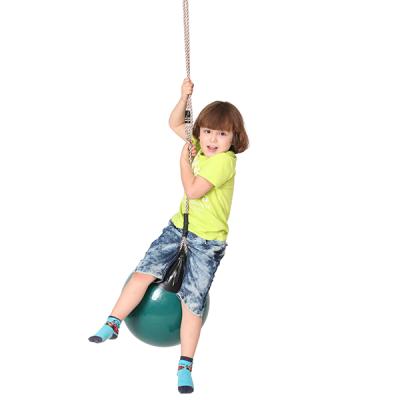 China Outdoor Furniture PVC Nylon Or PE Outdoor Rope Buoy Ball Game Swing For Kids Child for sale