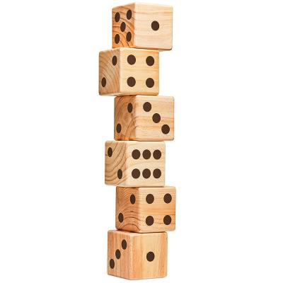 China Kids Wooden Outdoor Play Garden Wooden Dice for sale