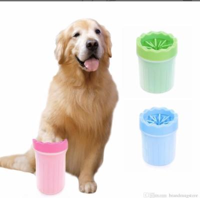 China Viable Wholesale Detachable Portable Dog Foot Wash Cup Paw Cleaner for sale