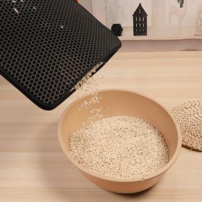 China Sustainable Washable Cat Litter Pad Under Cat Litter Box Suitable For Pet Pads For Small Cats for sale