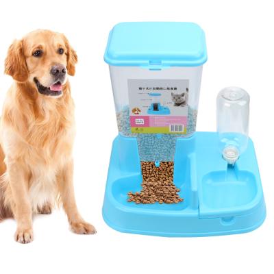 China New Design Automatic Dog Cat Feeder and Automatic Drinker Combination Pet Feeder for sale