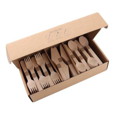 China Hot Sale Disposable Eco Friendly Biodegradable Compostable Wooden Forks Wooden Cutlery by First Choice for sale