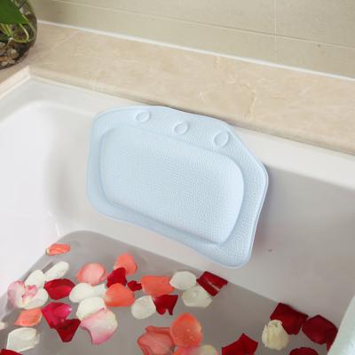 China Durable Anti Slip SPA Bath Pillow Soft And Comfortable Luxury PVC Bathtub Bath Pillow for sale