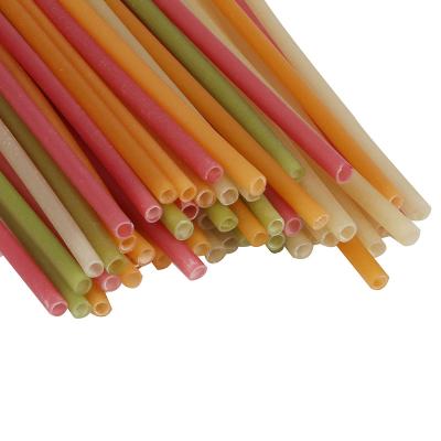 China New Product Eco Friendly Bamboo Non Bamboo Straw Edible Rice Drinking Straw Disposable Straw Biodegradable for sale