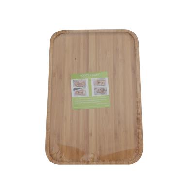 China Wholesale Bamboo Tray Large Bamboo Wooden Food Serving Hotel Room Bamboo Tray for sale