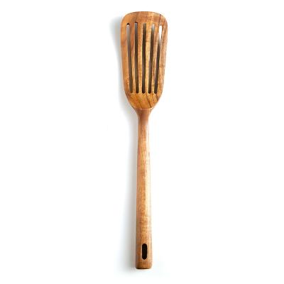 China Sustainable Kitchen Tableware Natural Teak Cookware Wooden Spatula For Christmas for sale