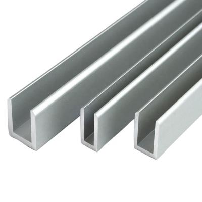 China U Profile Steel Cold Rolled U Channel Shape Aluminum Profile for Building Construction for sale