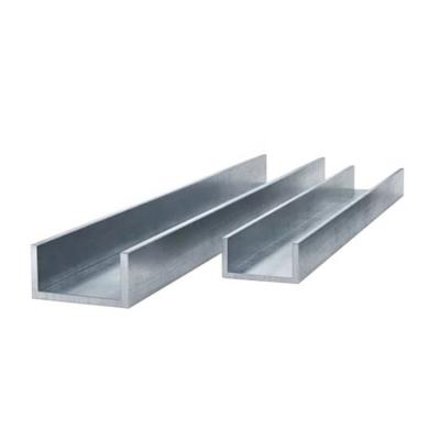 China U Beam Aluminum C Channel U Channel 10mm Profiles Customized Design Surface Coated for sale