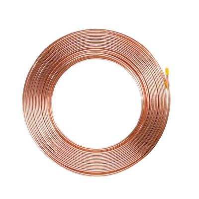 China Surface Polished T1 T2 T3 C2400 Pancake Copper Coil Tube for Air Conditioner Per Meter for sale