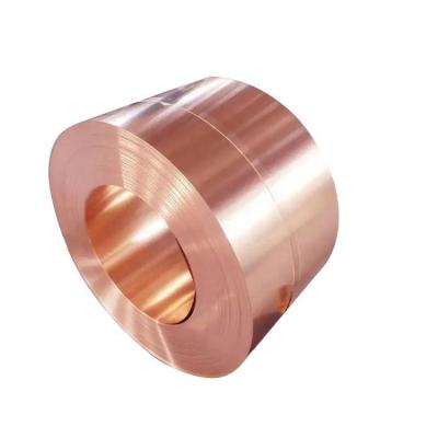 China 1/2H Hardness Non-Alloy Copper Strip Coil for Battery and Transformer 0.1mm Thickness for sale