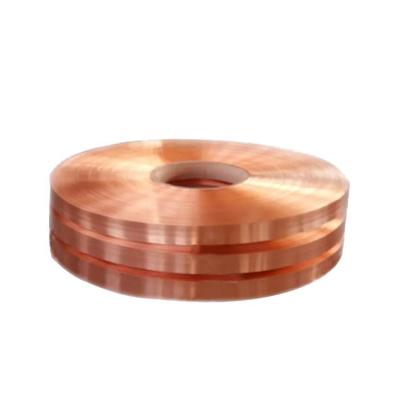 China Brushed 1.5mm-1200mm Red Copper Strip for Transformer 99.9% Pure Copper Narrow Coil for sale