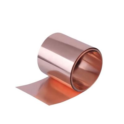 China Bending Flat Copper Foil Coil C10100 C10200 C11000 C12200 C12000 Pure Copper Strips Coil For Flooring for sale