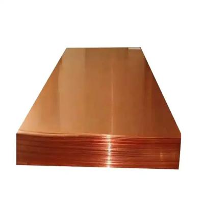 China C1100/T2 Copper Plate 0.5mm 1mm 2mm 4.5mm 5mm 20mm Thick 4X8 Ultimate Strength ≥ MPa 217-275 for sale