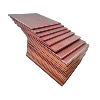 China ASTM T2 H65 H62 C1100 C1220 C2400 C2600 C1100 T2 Copper 0.5mm 1mm 2mm 4.5mm 5mm 20mm Thick Copper Sheet for sale