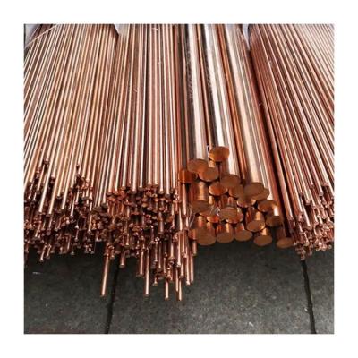 China 8mm 12mm 16mm Diameter Copper Ground Rod C12100 C1100 Pure Copper Bar with Standards for sale