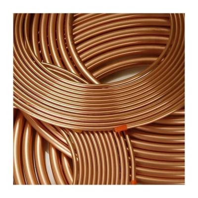 China Antique Soft Coil Copper Pipe 3/8 Roll Pancake Copper Coil Tube for Air Conditioner for sale