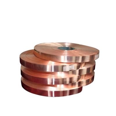 China Oxygen Free Copper Strip Coil Roll 99.99% Thin Pure Mill TU1 TU2 TU3 C10200 C11000 for sale