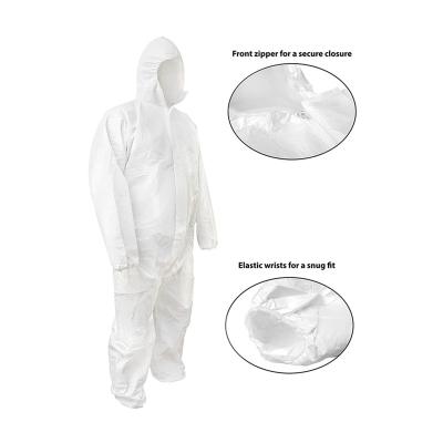 China 50~70gsm Microporous Waterproof Disposable Hospital Coveralls for sale