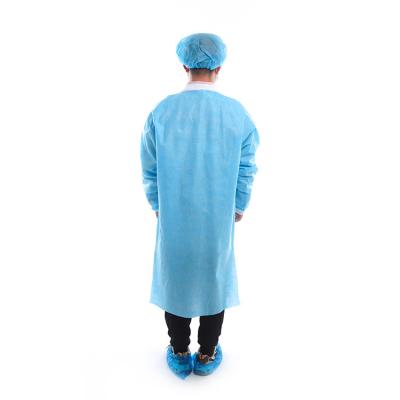 China Hospital Lab Coat SMS 40gsm LabCoats Disposable Nonwoven Lab Coat for sale