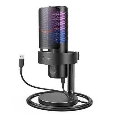 China New A9 Mic Studio Usb Condenser Gaming Recording Condenser Microphone USB RGB Microphone Fifine Podcast Microphone for sale