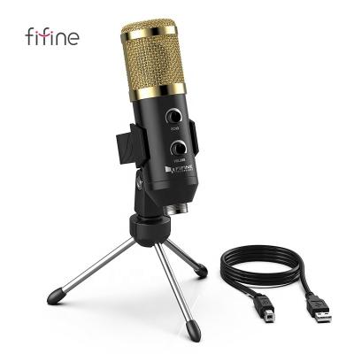 China Fifine K058A Wholesale Microphone USB Condenser Microfone Microfone Singing Unidirectional Game MIC for sale