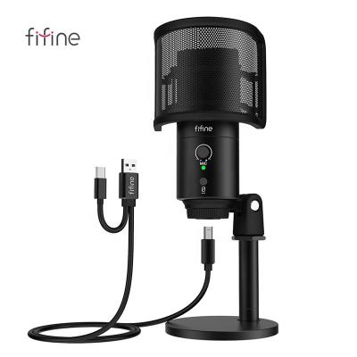 China Fifine K83B Diaphragm Studio Condenser Microphone USB Microphone MIC for Game Recording for sale