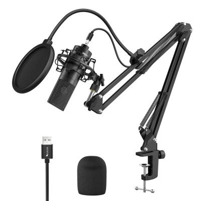 China Wholesale Professional USB Microphone Fifine Recording Studio Equipment Microphone Noise Canceling Microphone Kit for sale