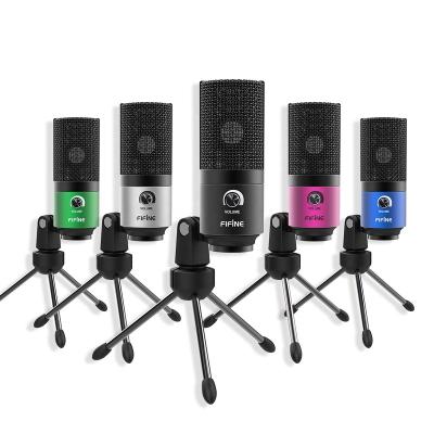 China Wholesale USB Microphone Fifine USB MIC Game Cardiod Streaming Condenser Microphone For Recording Studio Microfono for sale