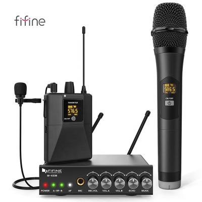 China K036A Portable Wireless Karaoke Fifine DJ KTV Dynamic Handheld Microphone, Church Speech Studio Singing Recording Microphone for sale