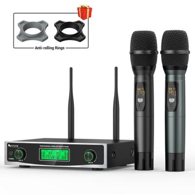 China Fifine Handheld Dynamic Wireless Karaoke Studio Microphone MIC DJ Outdoor Conference Microphone for sale