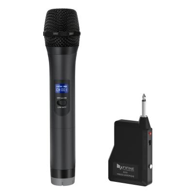 China Fifine Handheld Wholesale Wireless Handheld Microphone Microphone Inalambrico Microfono Voice Recording Karaoke K025 for sale