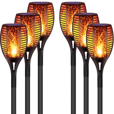 China Solar Garden Outdoor Dancing Flames Torch Flickering Lights Waterproof Landscape Decoration Flame Lights Garden Pathway Yard for sale