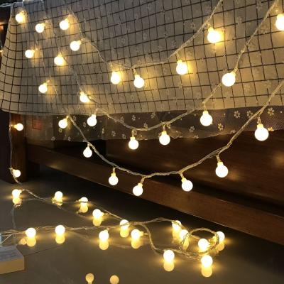 China Wholesale Garden Plug In 8Modes Outdoor LED Solar String Ball Lights For Garden for sale